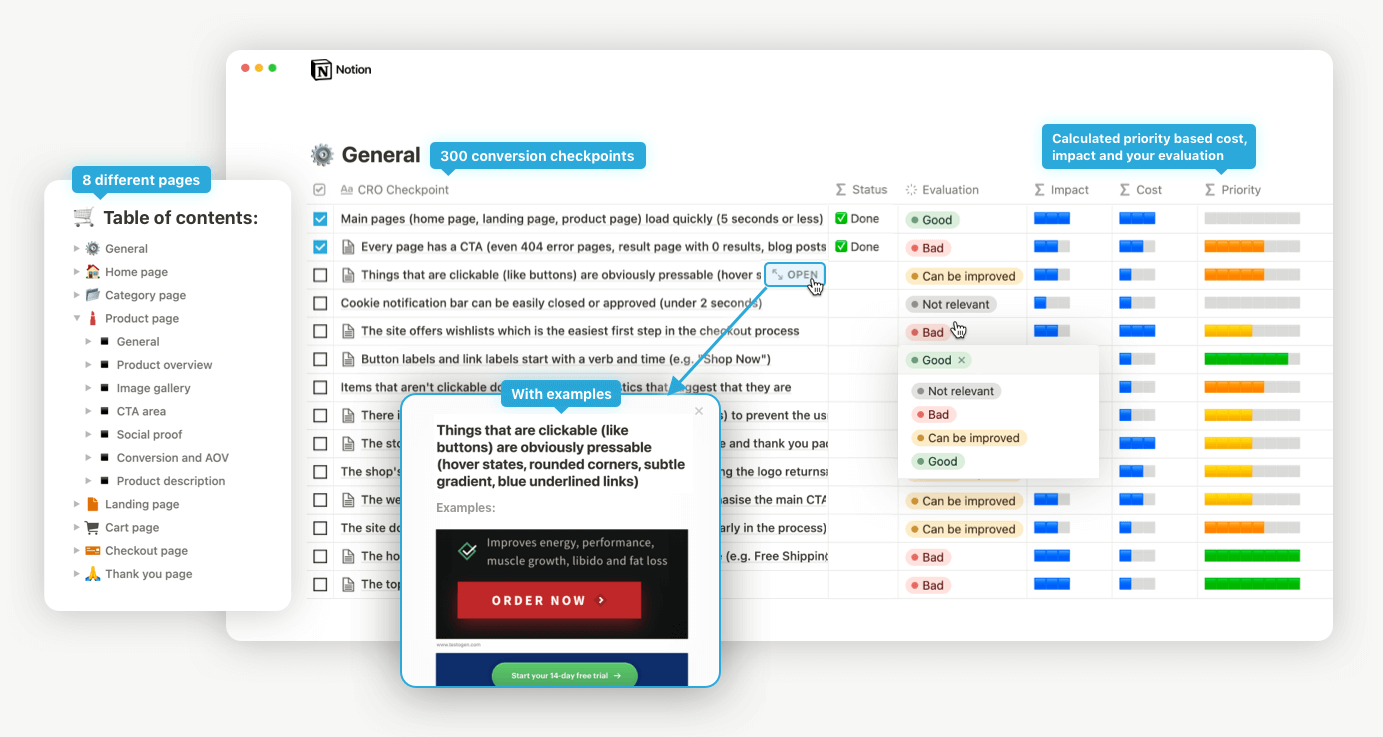 checklist example!